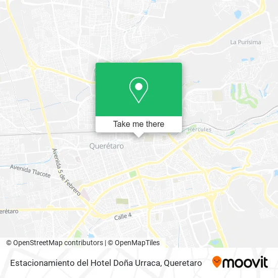 Mapa de Estacionamiento del Hotel Doña Urraca