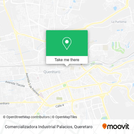 Mapa de Comercializadora Industrial Palacios