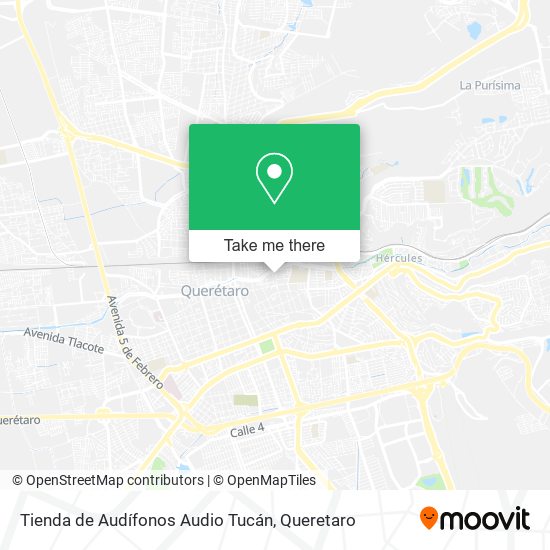 Mapa de Tienda de Audífonos Audio Tucán