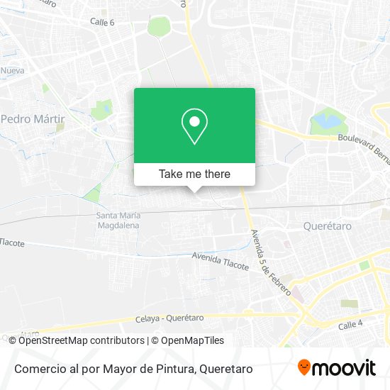 Mapa de Comercio al por Mayor de Pintura