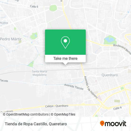 Mapa de Tienda de Ropa Castillo