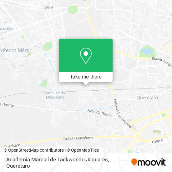 Academia Marcial de Taekwondo Jaguares map