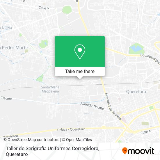 Taller de Serigrafia Uniformes Corregidora map