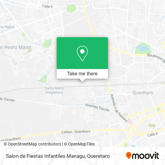 Mapa de Salon de Fiestas Infantiles Managu