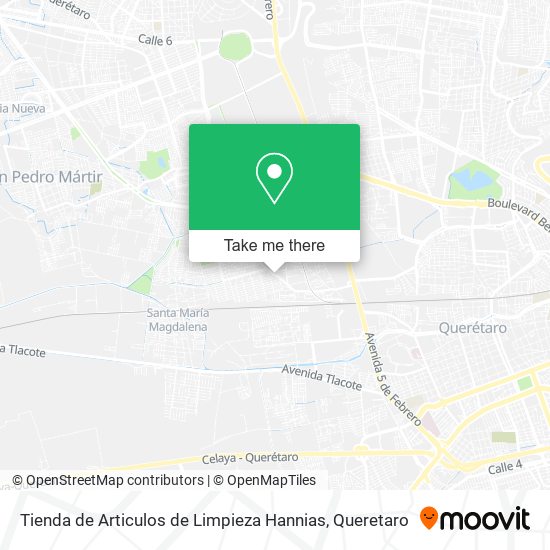 Tienda de Articulos de Limpieza Hannias map