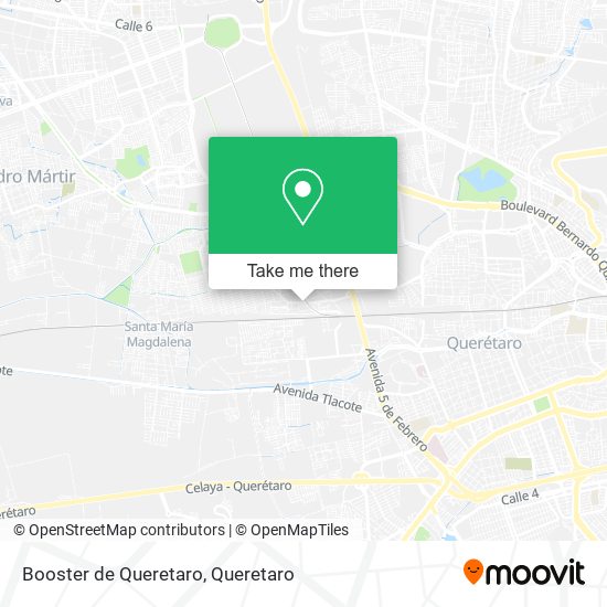 Booster de Queretaro map