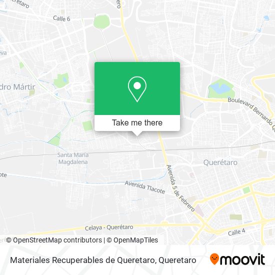 Mapa de Materiales Recuperables de Queretaro