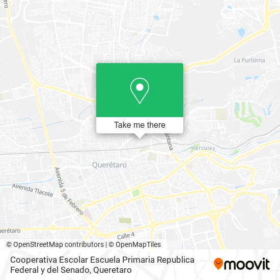 Mapa de Cooperativa Escolar Escuela Primaria Republica Federal y del Senado