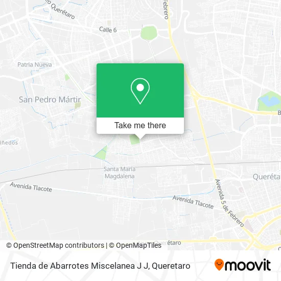 Mapa de Tienda de Abarrotes Miscelanea J J