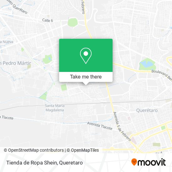Tienda de Ropa Shein map