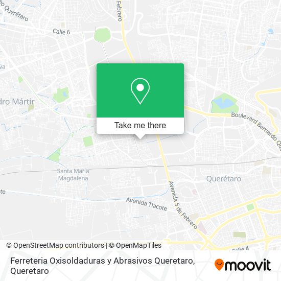 Ferreteria Oxisoldaduras y Abrasivos Queretaro map