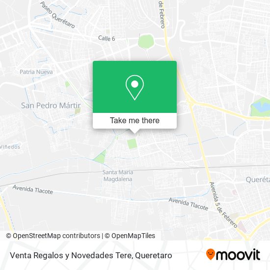 Venta Regalos y Novedades Tere map