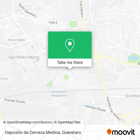 Deposito de Cerveza Medina map