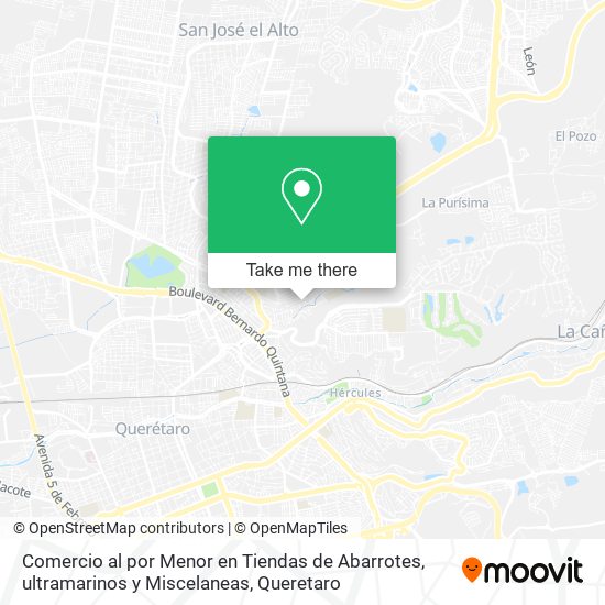 Mapa de Comercio al por Menor en Tiendas de Abarrotes, ultramarinos y Miscelaneas