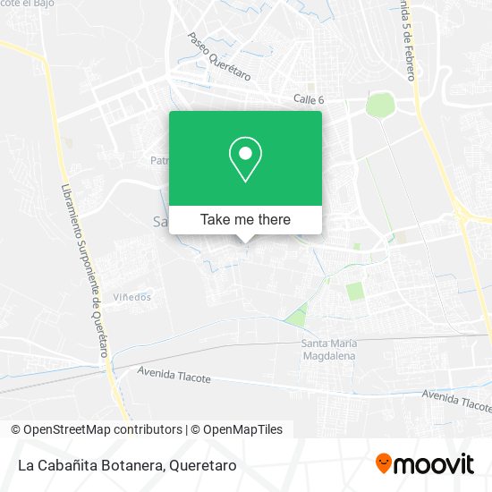 La Cabañita Botanera map