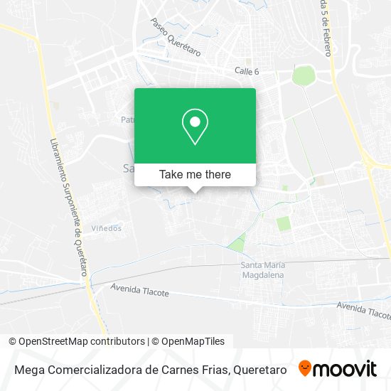 Mega Comercializadora de Carnes Frias map