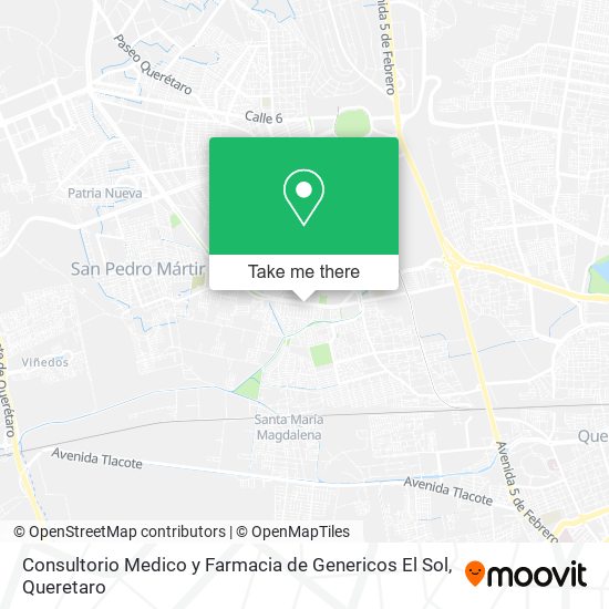 Consultorio Medico y Farmacia de Genericos El Sol map
