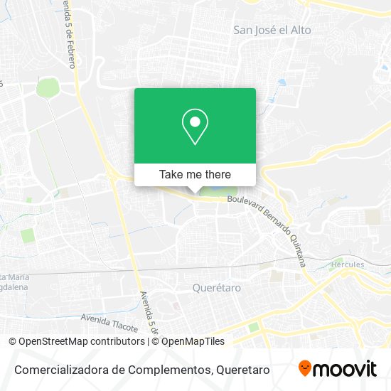 Mapa de Comercializadora de Complementos