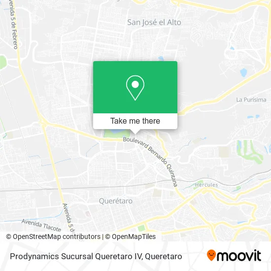 Prodynamics Sucursal Queretaro IV map