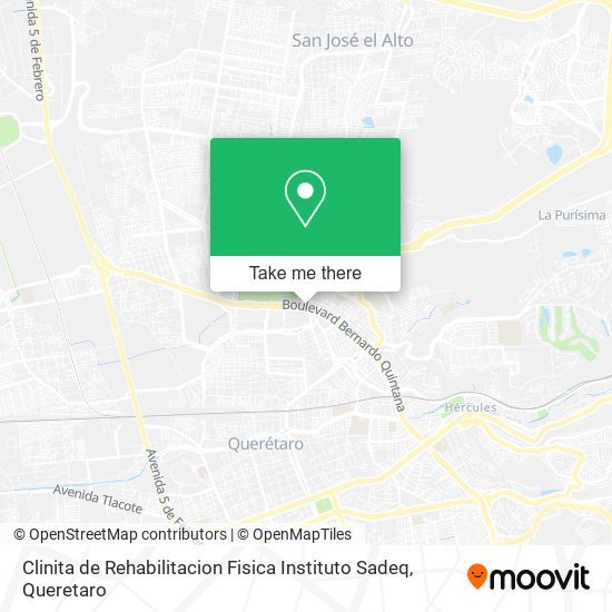Clinita de Rehabilitacion Fisica Instituto Sadeq map