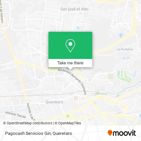 Pagocash Servicios Gin map