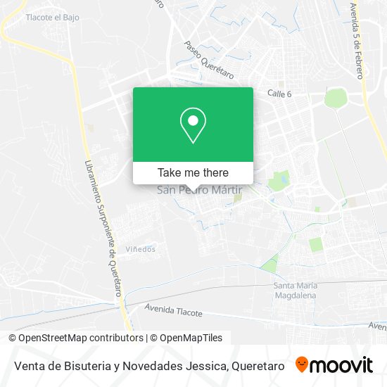 Mapa de Venta de Bisuteria y Novedades Jessica
