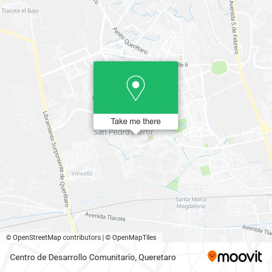 Mapa de Centro de Desarrollo Comunitario