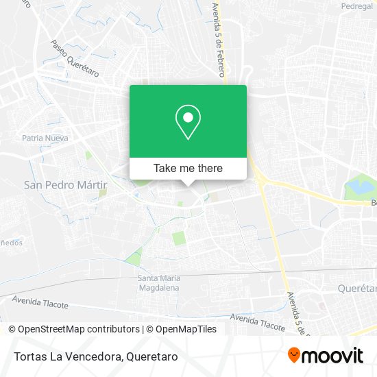 Tortas La Vencedora map