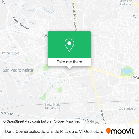 Dana Comercializadora, s de R. L. de c. V. map