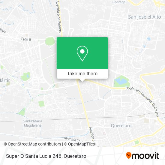 Mapa de Super Q Santa Lucia 246