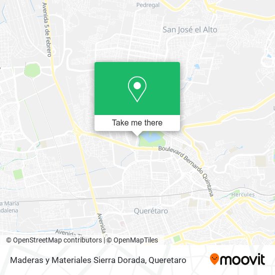 Mapa de Maderas y Materiales Sierra Dorada