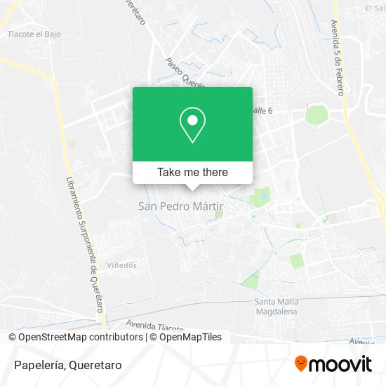Mapa de Papelería