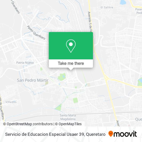 Servicio de Educacion Especial Usaer 39 map