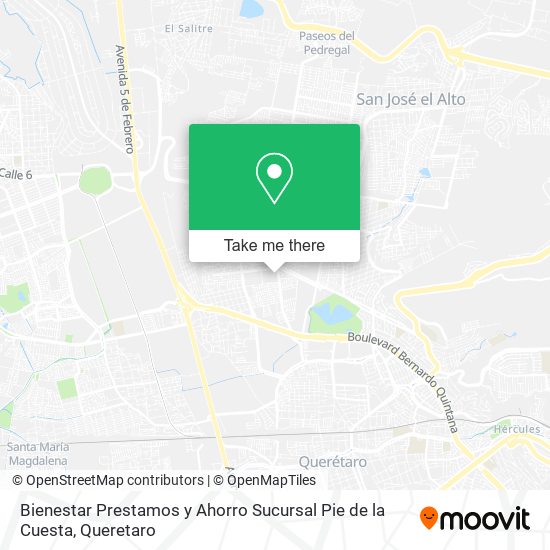 Bienestar Prestamos y Ahorro Sucursal Pie de la Cuesta map