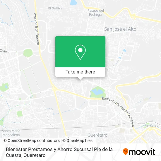 Bienestar Prestamos y Ahorro Sucursal Pie de la Cuesta map