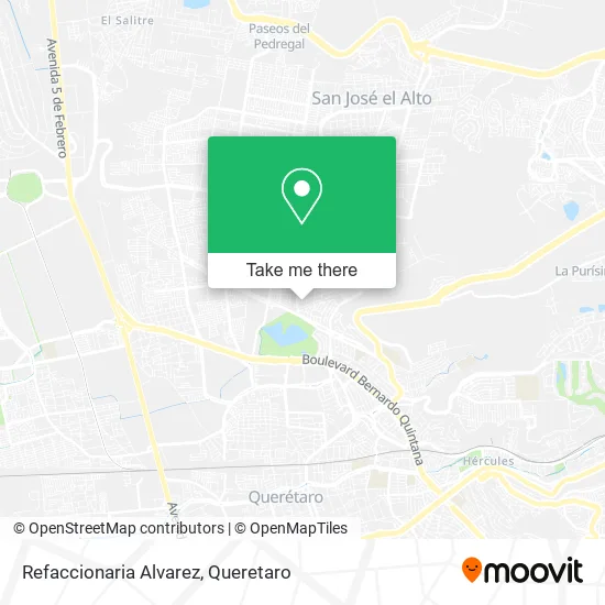 Mapa de Refaccionaria Alvarez