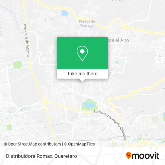 Mapa de Distribuidora Romax