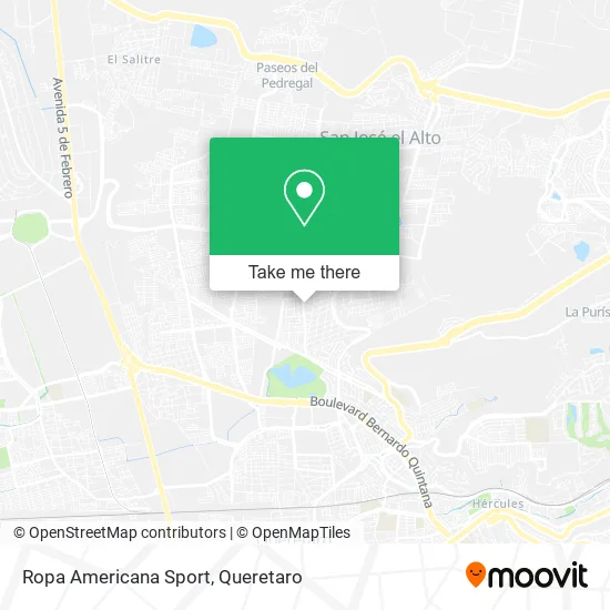Mapa de Ropa Americana Sport