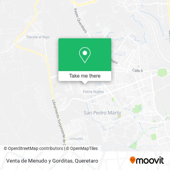 Venta de Menudo y Gorditas map