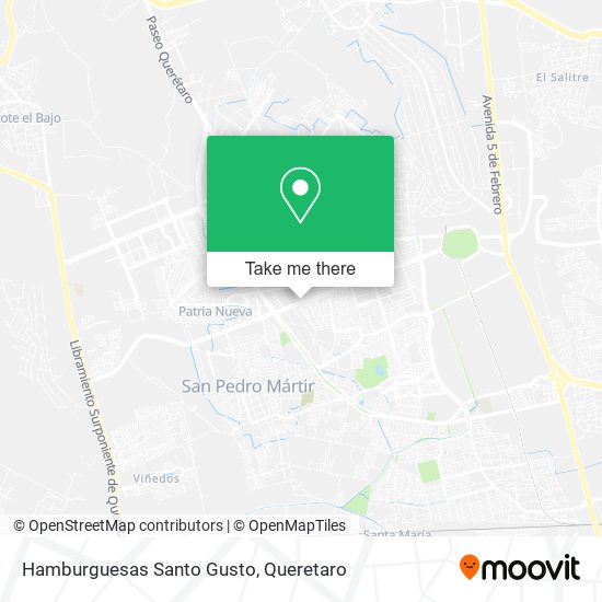 Hamburguesas Santo Gusto map