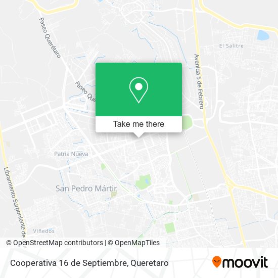 Mapa de Cooperativa 16 de Septiembre