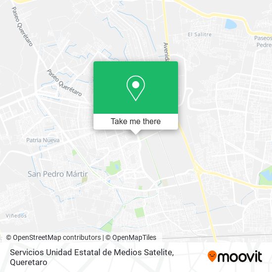 Servicios Unidad Estatal de Medios Satelite map