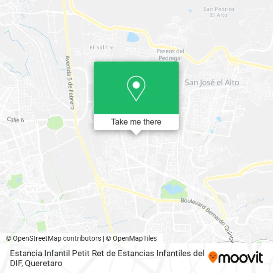 Mapa de Estancia Infantil Petit Ret de Estancias Infantiles del DIF