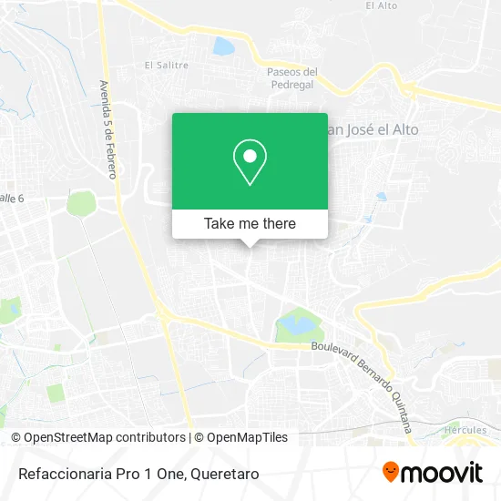 Mapa de Refaccionaria Pro 1 One