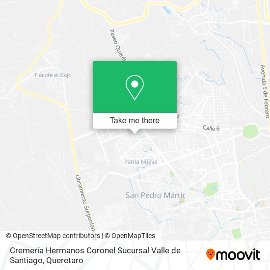 Cremería Hermanos Coronel Sucursal Valle de Santiago map
