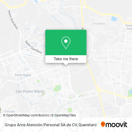 Grupo Arce Atención Personal SA de CV map