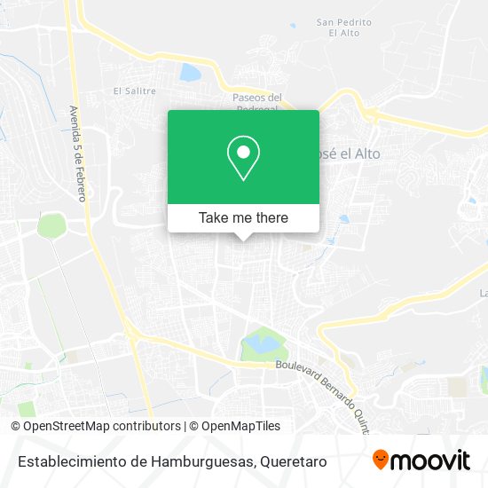 Establecimiento de Hamburguesas map