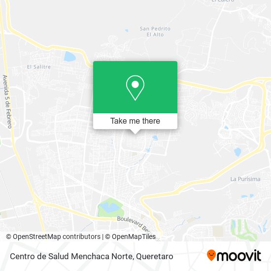 Mapa de Centro de Salud Menchaca Norte