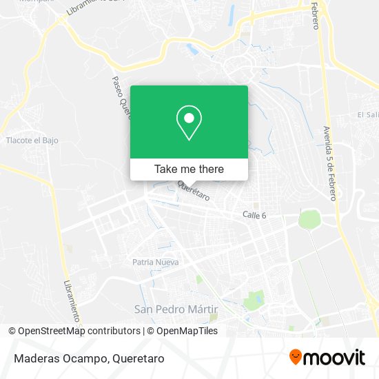 Mapa de Maderas Ocampo