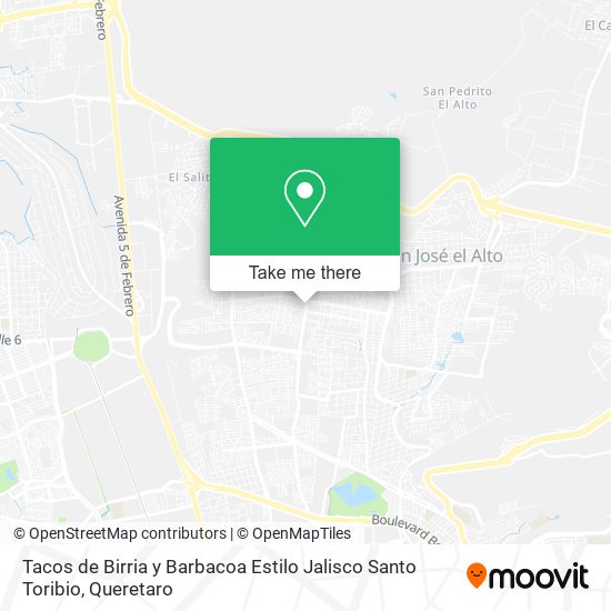 Tacos de Birria y Barbacoa Estilo Jalisco Santo Toribio map